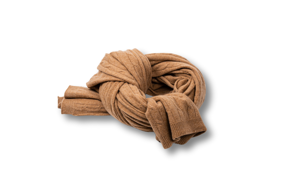 Cashmere Cable Shawl