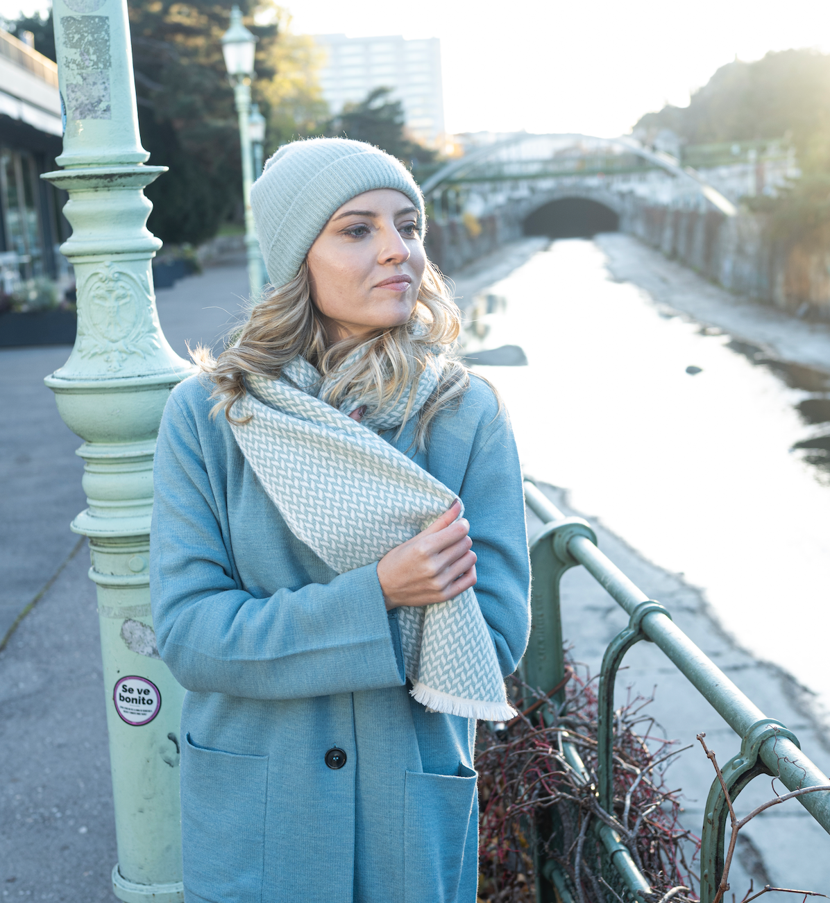 Herringbone Modern Narrow Shawl