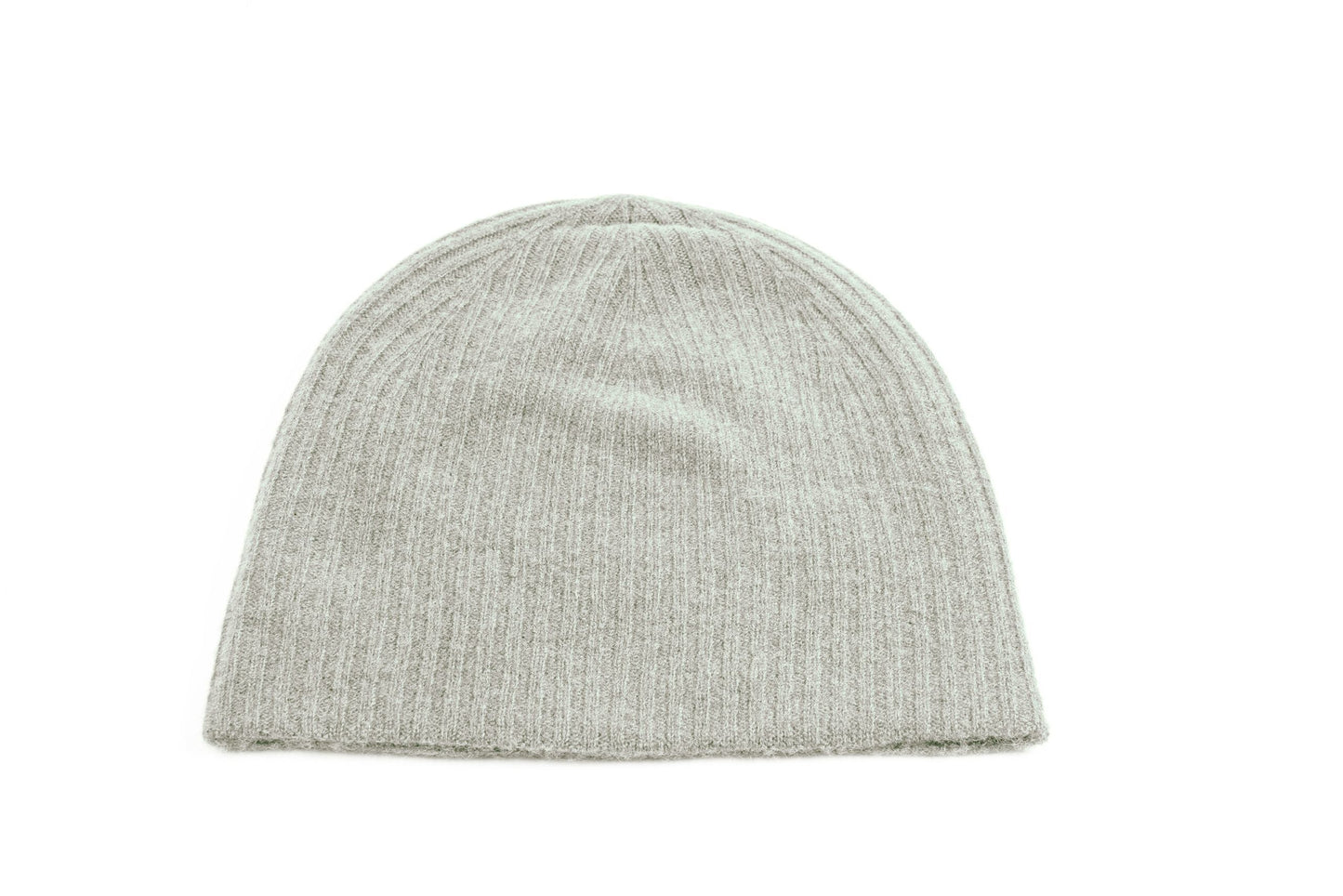 Cashmere Reverse Knit Ribbed Cap