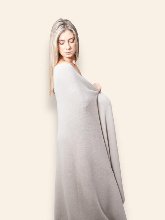 Heavy Knitted Cashmere Blanket