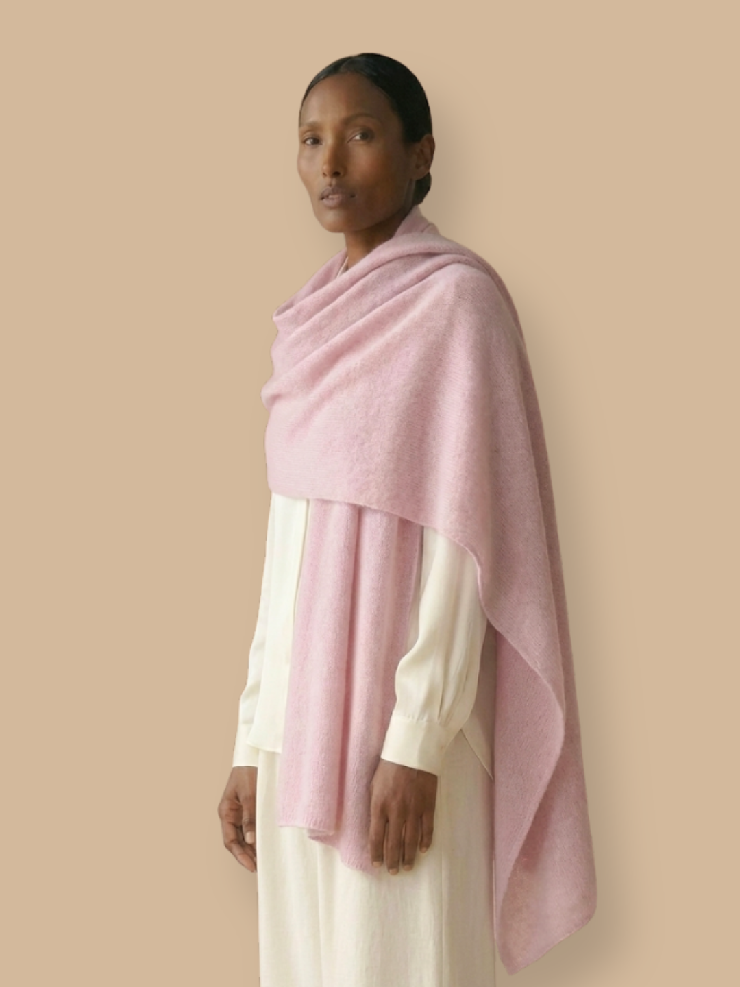Cashmere Loose Knit Shawl