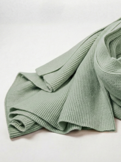 Heavy Knitted Cashmere Blanket