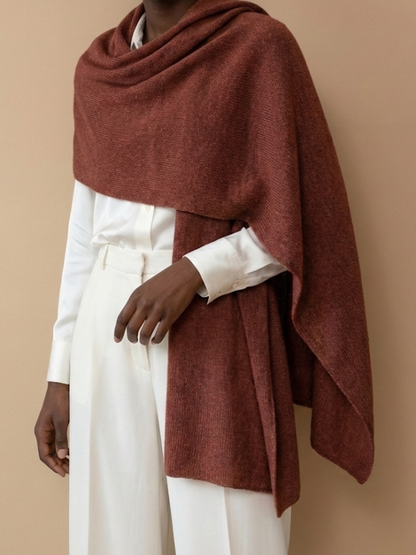 Cashmere Loose Knit Shawl