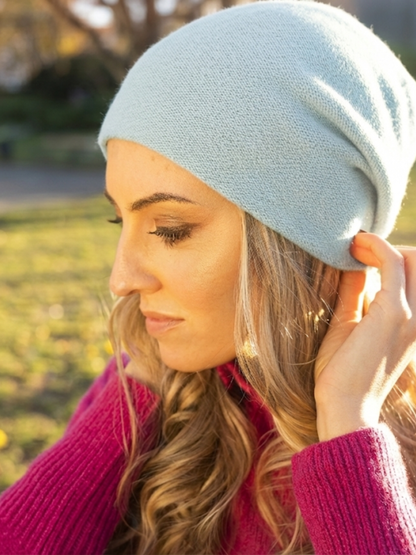 Cashmere Luxury Reverse Knit Cap