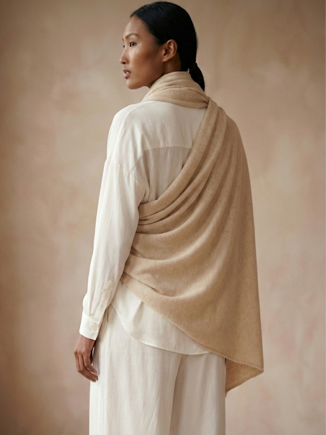 Cashmere Loose Knit Shawl