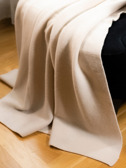 Heavy Knitted Cashmere Blanket