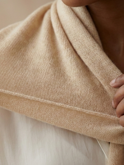 Cashmere Loose Knit Shawl