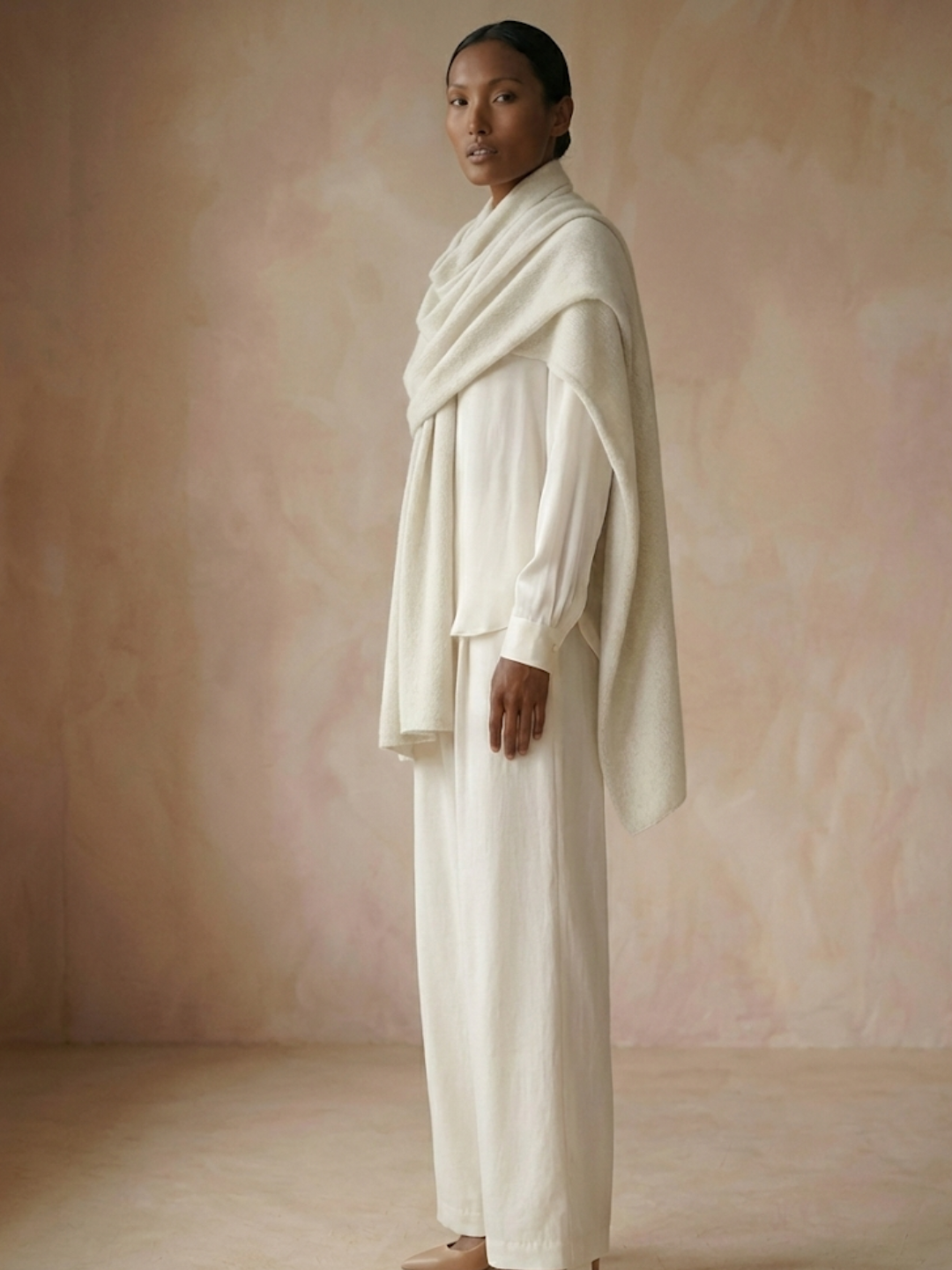 Cashmere Loose Knit Shawl