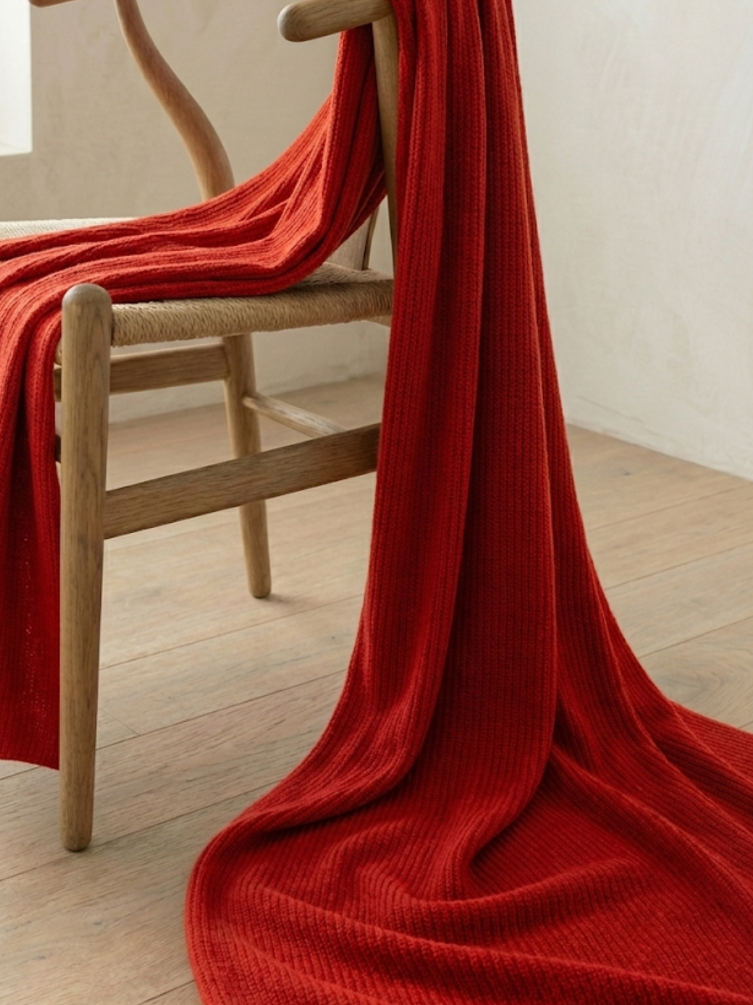 Heavy Knitted Cashmere Blanket