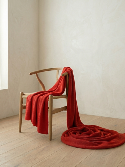 Heavy Knitted Cashmere Blanket