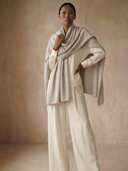 Cashmere Loose Knit Shawl
