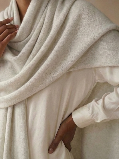 Cashmere Loose Knit Shawl