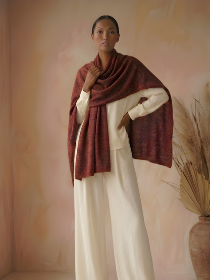 Cashmere Loose Knit Shawl