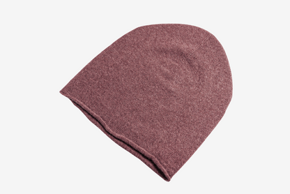 Ambre Sultane color cashmere Lightweight Reverse Knit Cap by Rayaa