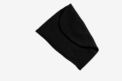 Black Embassy color cashmere Lightweight Reverse Knit Cap by Rayaa