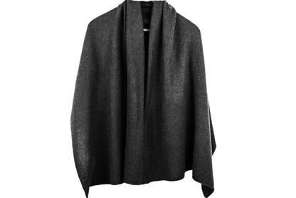 Hanged stylish cashmere Poncho by Rayaa in Grey Color