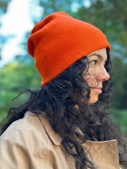 Cashmere Luxury Reverse Knit Cap