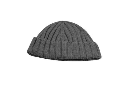 Cashmere Ribbed Chunky Cap