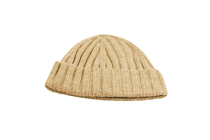 Cashmere Ribbed Chunky Cap