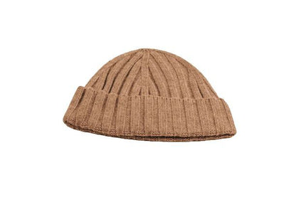 Cashmere Ribbed Chunky Cap