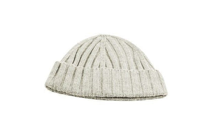 Cashmere Ribbed Chunky Cap