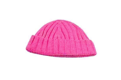 Cashmere Ribbed Chunky Cap
