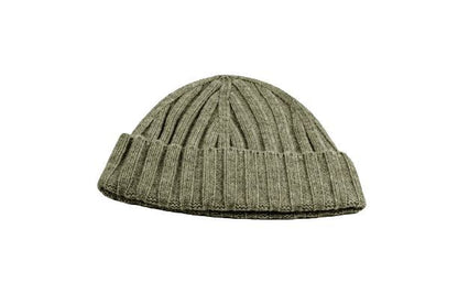 Cashmere Ribbed Chunky Cap