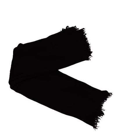 Shawl: Cashmere Hand Felted by Rayaa showcasing its black color and texture.