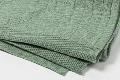 Cashmere Cable Shawl | Luxury woven in softness