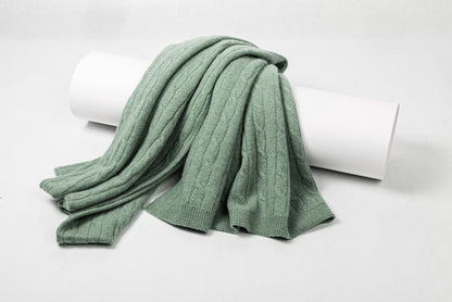 Cashmere Cable Shawl | Luxury woven in softness