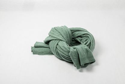 Cashmere Cable Shawl | Luxury woven in softness