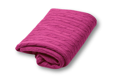 Cashmere Cable Shawl | Luxury woven in softness