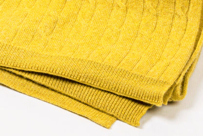 Cashmere Cable Shawl | Luxury woven in softness