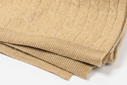 Cashmere Cable Shawl | Luxury woven in softness