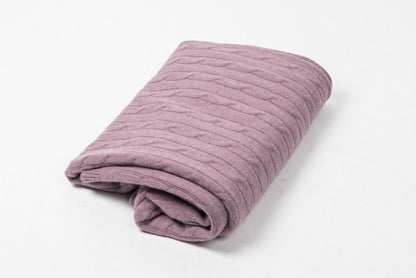 Cashmere Cable Shawl | Luxury woven in softness