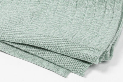 Cashmere Cable Shawl | Luxury woven in softness