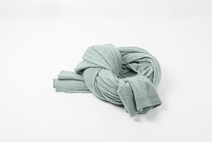 Cashmere Cable Shawl | Luxury woven in softness