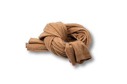 Cashmere Cable Shawl | Luxury woven in softness