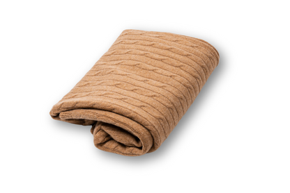 Cashmere Cable Shawl | Luxury woven in softness