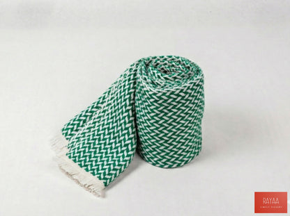 Cashmere Herringbone Narrow Shawl