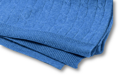 Cashmere Cable Shawl | Luxury woven in softness