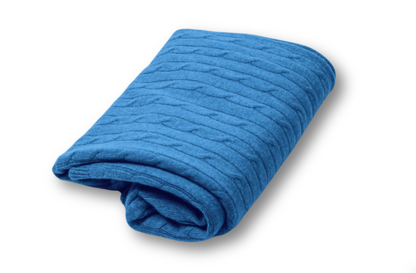 Cashmere Cable Shawl | Luxury woven in softness