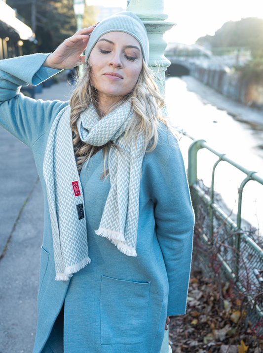 Herringbone Modern Narrow Shawl