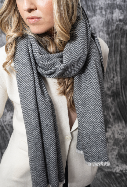 Chevron Cashmere Shawl