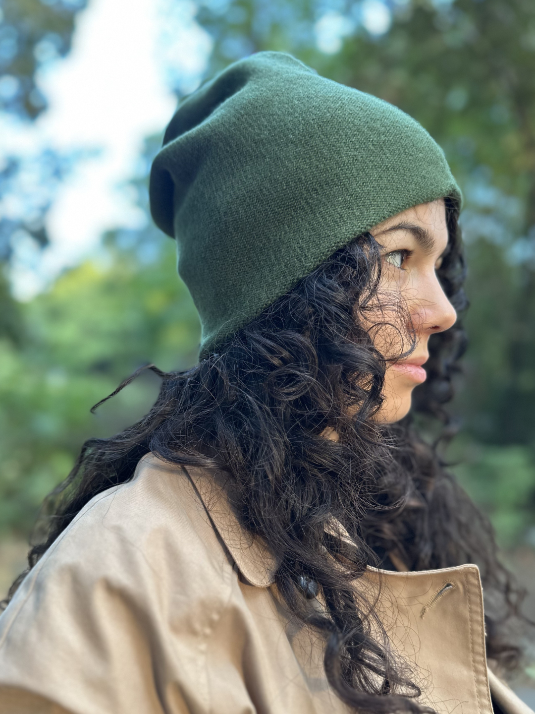 Cashmere Luxury Reverse Knit Cap
