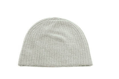 Cashmere Reverse Knit Ribbed Cap